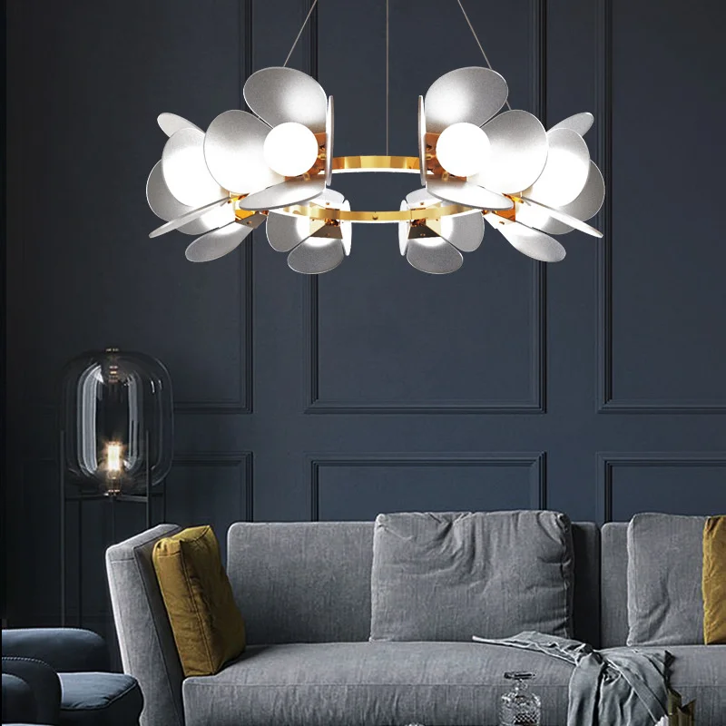 

New chandelier modern simple light luxury creative personality bedroom lamps shop net red decoration Nordic design lighting