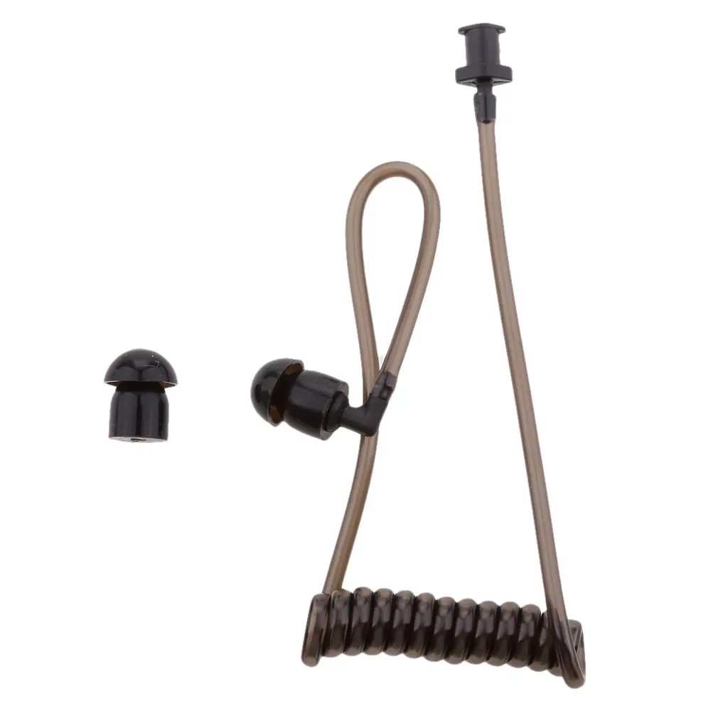 

2023New Coil Acoustic Air Tube With Ear Bud For Walkie Talkie Intercom Radio Earpiece Headset