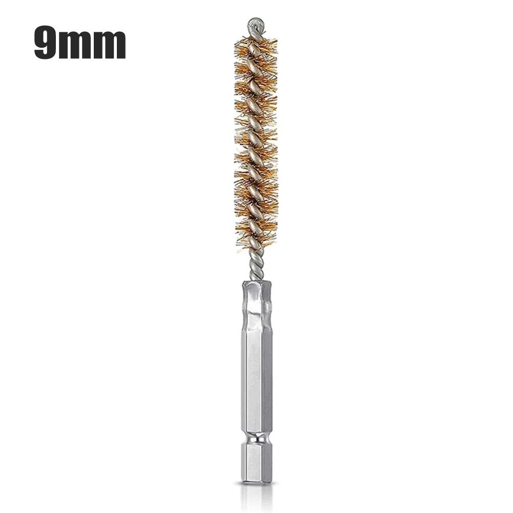 

1Pc Drill Brush Cleaning Brush 9-25mm Brass Wire For Wire Tube Machinery Rust Cleaner Removal Washing Polishing Rotary Tool