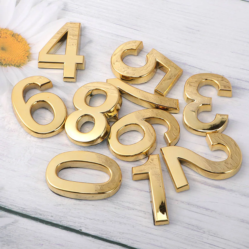 

10pcs Signs Practical Simple Durable House Doorplate Figure Signboard for