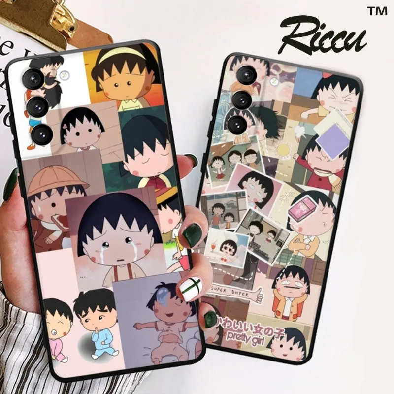 

Cartoon Chi-bi Maruko Phone Case For Samsung Galaxy S22 23 21 S20 FE Ultra S10 S9 Plus S10e Note 20Ultra 10Plus Cover