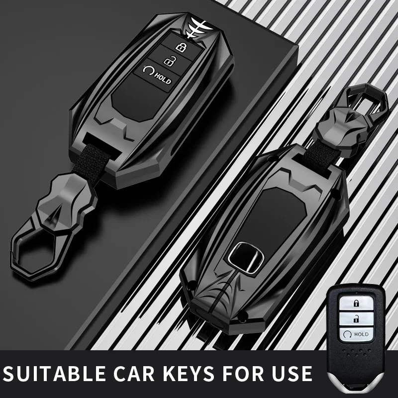 Фото Подходит для сумки для ключей Honda, чехол с пряжкой и кольцом, чехол Vezel City Civic Jazz BRV BR-V HRV Accord EX EXL Crv Pilot Ridgeline ODYSSEY №5