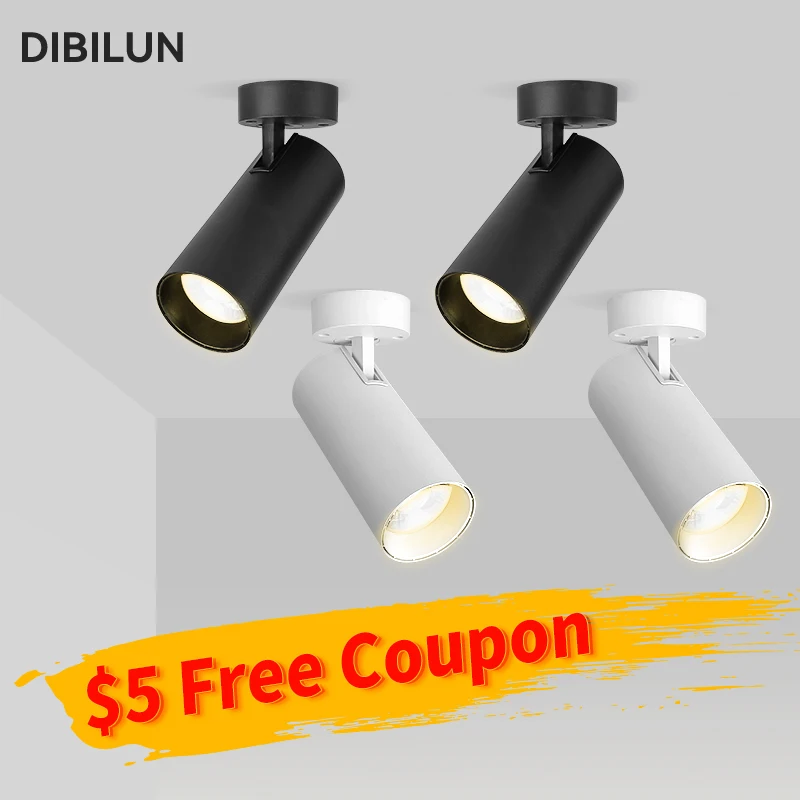 Светодиодный точечный светильник 220 В COB потолочные светильники складной