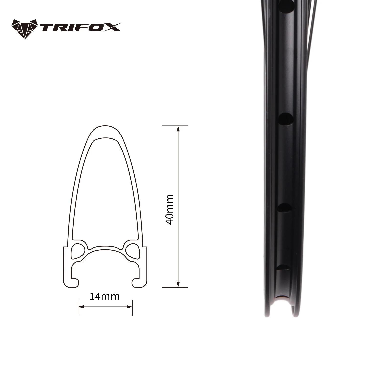 Комплект колес TRIFOX Road Clincher 24 Отверстия HG XDR Hub алюминиевая колесная пара 30 мм