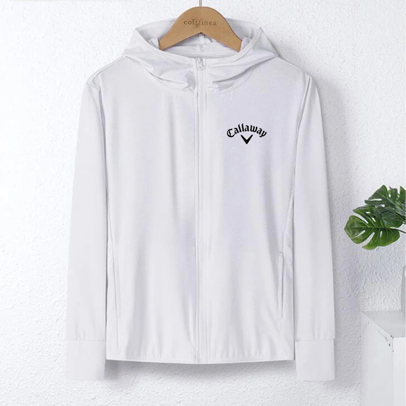 

UPF 50+ UV Sun Protection Clothing Men Golf Jackets Women Zip Up Hoodie Long Sleeve Breathable Outdoor Sports Jacket Golf Wear