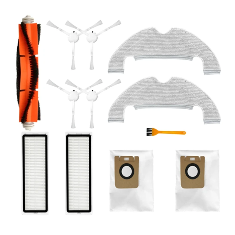 

For Dreame Bot L10 Plus / Z10 Pro / D10 PLUS Vacuum Cleaner Main Brush Side Brush Mop Cloth HEPA Filter Dust Bags Partsa