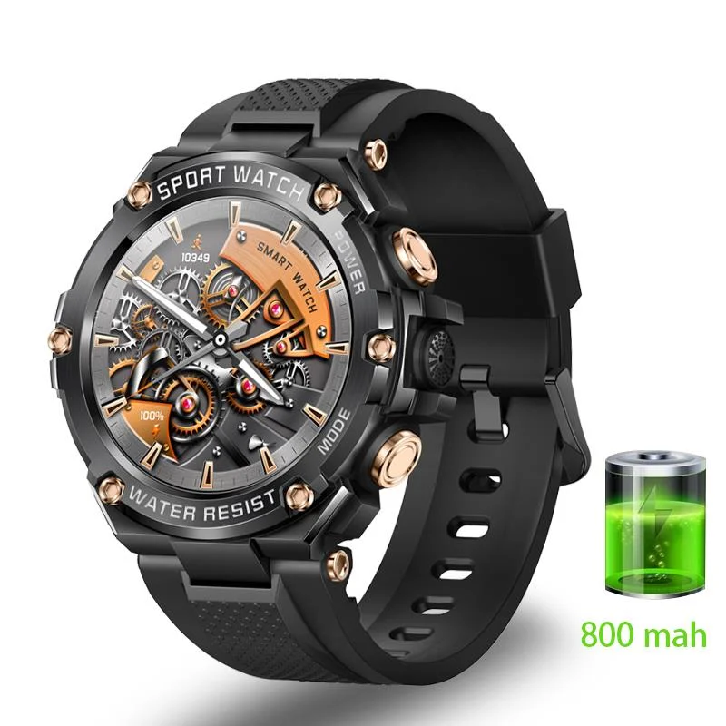 

2023 New Smart Watch Men 1.5inch Screen Tough Body 800mAh Bluetooth Call Health Monitoring IP68 Waterproof Sport Smartwatch Sale