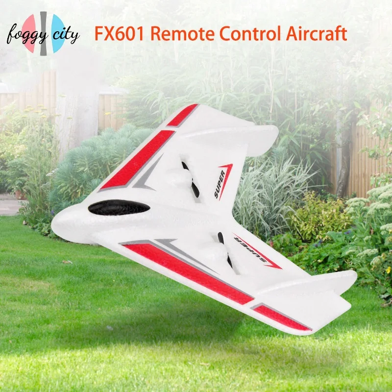 Игрушка детская модель самолета с дистанционным управлением Fx601, треугольное крыло с беспроводной защитой от падения