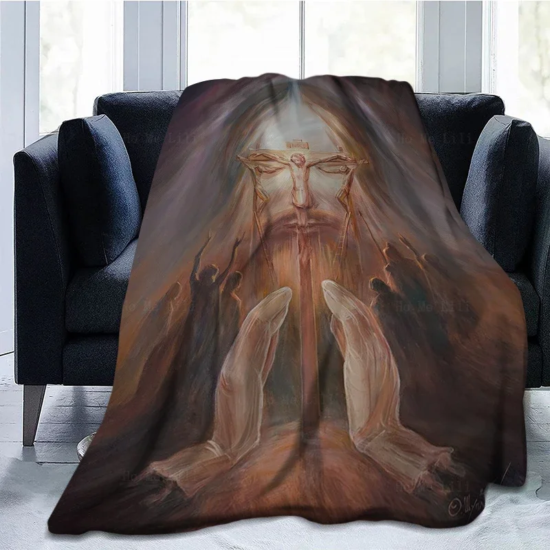 Фланелевое Одеяло с изображением Иисуса Христа греческих иконок возвышения