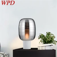 wpd nordic table light contemporary simple glass desk lamp led home decorative living room bedroom