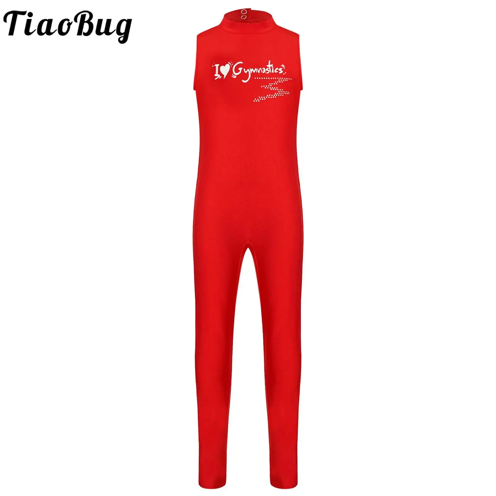 

Детский комбинезон без рукавов с надписью для девочек, трико с ложным воротником и вырезом на спине, ритмичные костюмы для представлений