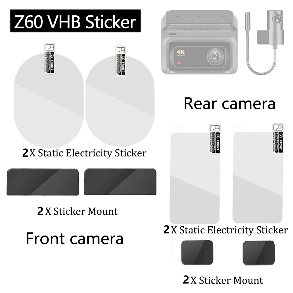 

Для DDPAI Dash Cam Z60/Z60 PRO/MINI2X статическая наклейка наклейка
