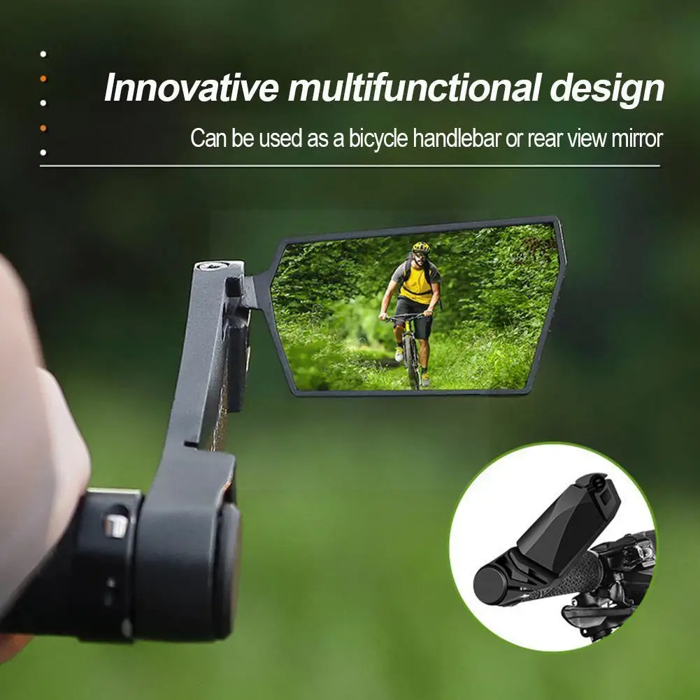 

West Biking Bicycle Rearview Mirror Cycling Bar Ends Handle Accessories Rotation Bicycle Mirrors Handlebar Mtb Adjustable B M3p6