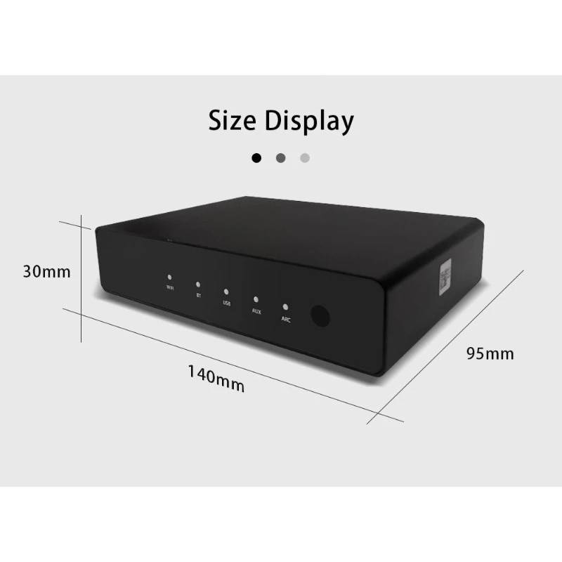 Многофункциональный HiFi-аудио-стример с поддержкой WiFi, BT5.0, AirPlay, DLNA, LAN, воспроизведением с USB-накопителя, HD-ARC, AUX и оптическим выходом. (art.: 3920dcbac133a) - 3920dcbac133a