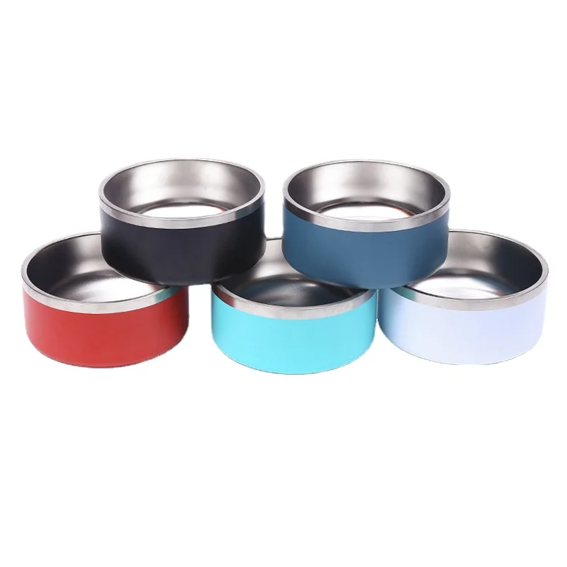

Собака чаша-прочные, с нескользящей подошвой, Нержавеющая сталь с двойными стенками, Heavy Duty для собак, кошек, домашних животных аксессуары д...