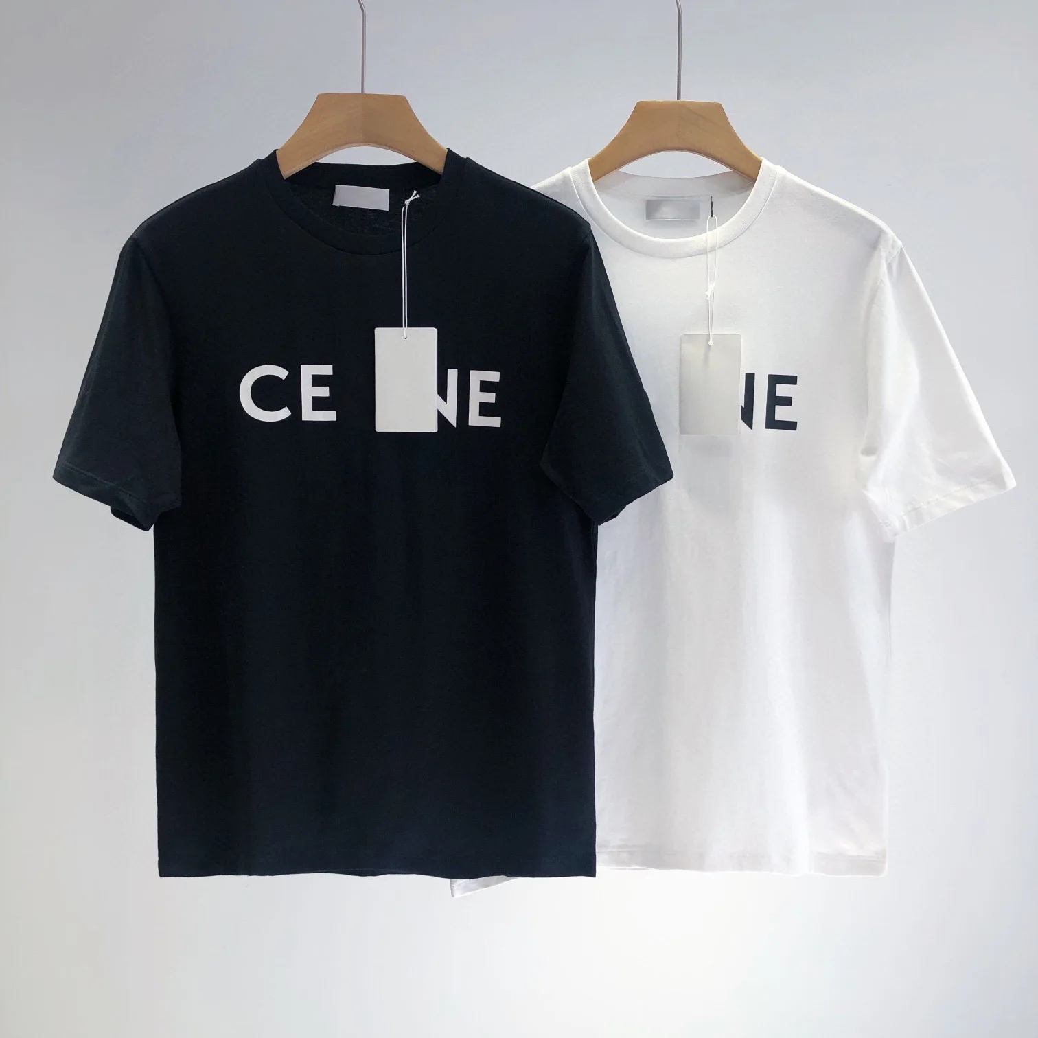 

2023 Trendy brand fashion CE printed letters for men and women loose casual round neck short-sleeve Hip-hop high street T-shirt
