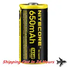 2018 NITECORE NL1665R 650 мАч 16340 CR123 Встроенный Micro-USB зарядный порт, перезаряжаемая литий-ионная батарея 3,6 В Втч высокая производительность