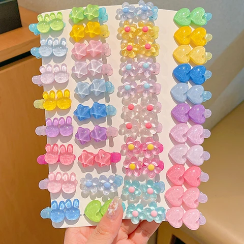 Детские заколки GEONYIEEK милые акриловые