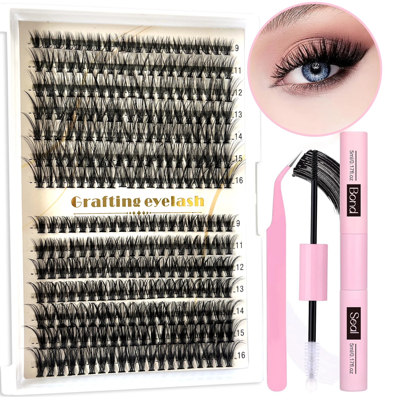 Самоклеящиеся Накладные Ресницы Естественного Вида Для Женщин Клей Не Требуется