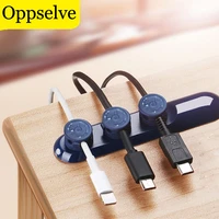 oppselve mobile phone cable clip for car desktop tidy charger cable organizer for data cable digital wire charging cable winder