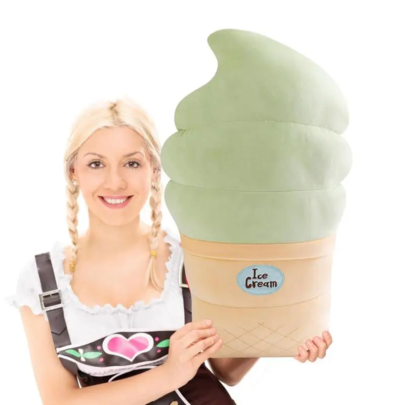 

Ice Cream Plush Stuffed Food Ice Cream Cone Shaped Kids Plushy Toys Toys Gifts For Boys & Girls Cute Doll Ornaments For Nursery