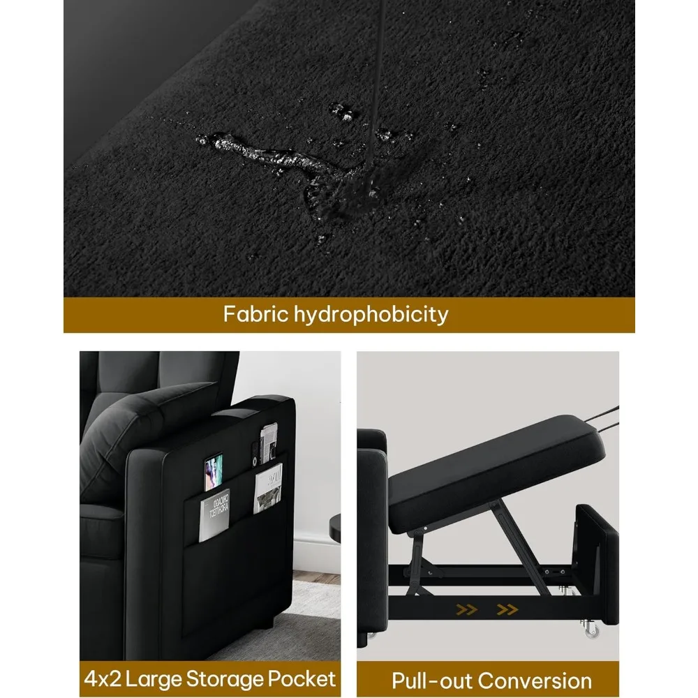 Современный двухместный диван-кровать для гостиной диван-футон 3-в-1 с откидной