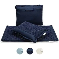 Nature Linen Coconut palm Massage Yoga mat sport pillow mat with bag Lotus Spike Acupressure Mat Cushion