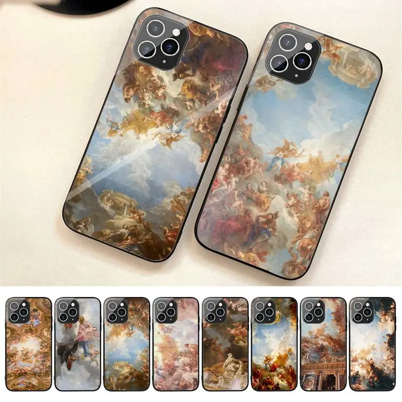 

Palace Of Versailles The Creation Of Adam Phone Case For Iphone 7 8 Plus X Xr Xs 11 12 13 Se2020 Mini 14 Pro Max Tempered Glass