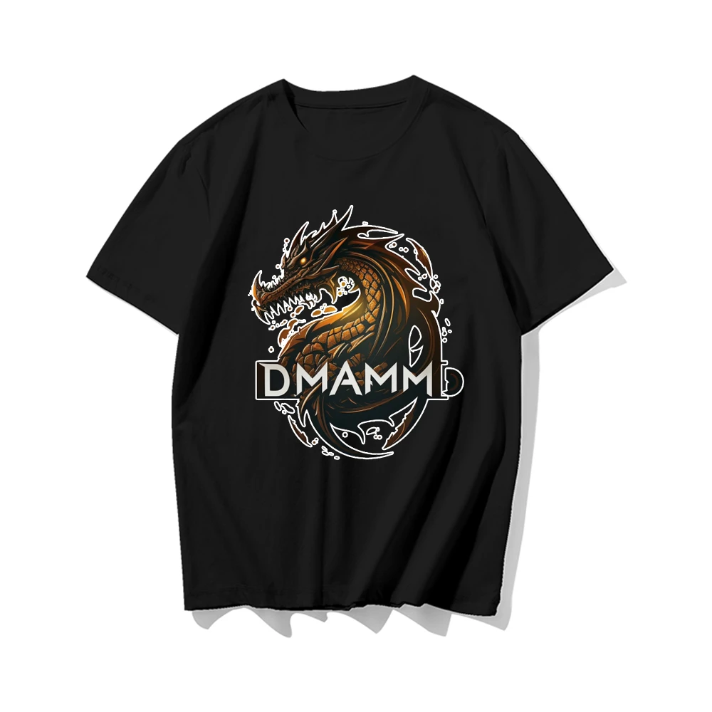 

2023 T Shirt For Men Women Summer Cotton T Shirt Streetwear Tops Fashion Dragon Printing Oversized T-Shirt Cotton Men's T-Shirt