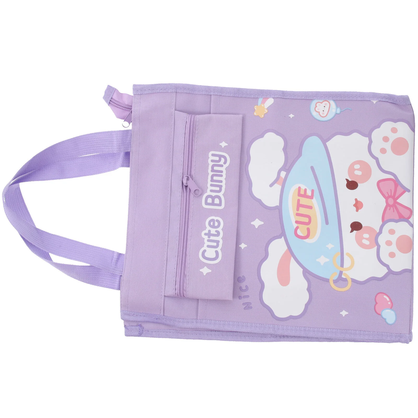 

Холщовая Сумка-тоут с мультяшным рисунком, школьная сумка для хранения учебников, большая переноска учебников для путешествий