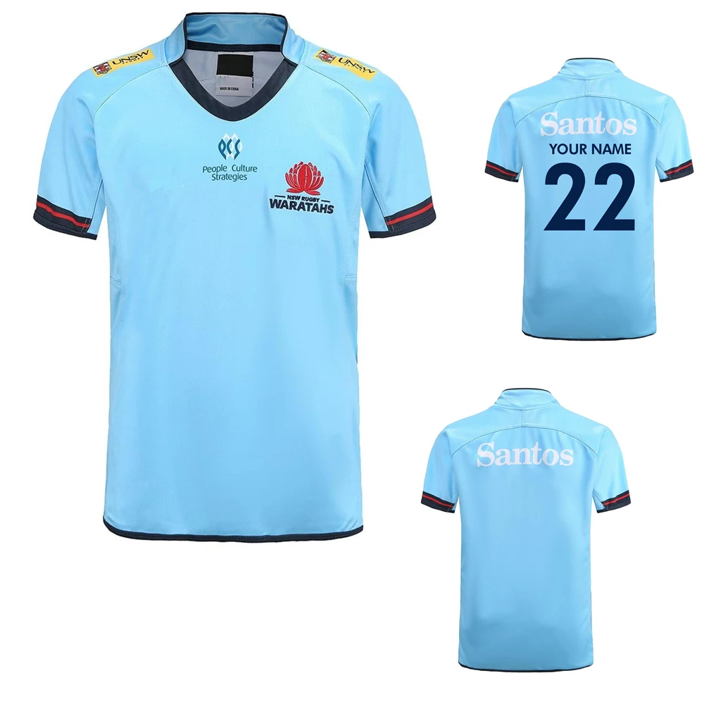 

2022 2023 NSW WARATAHS RUGBY HOME JERSEY t-shirt New style rugby shirt jerseys big size 5xl