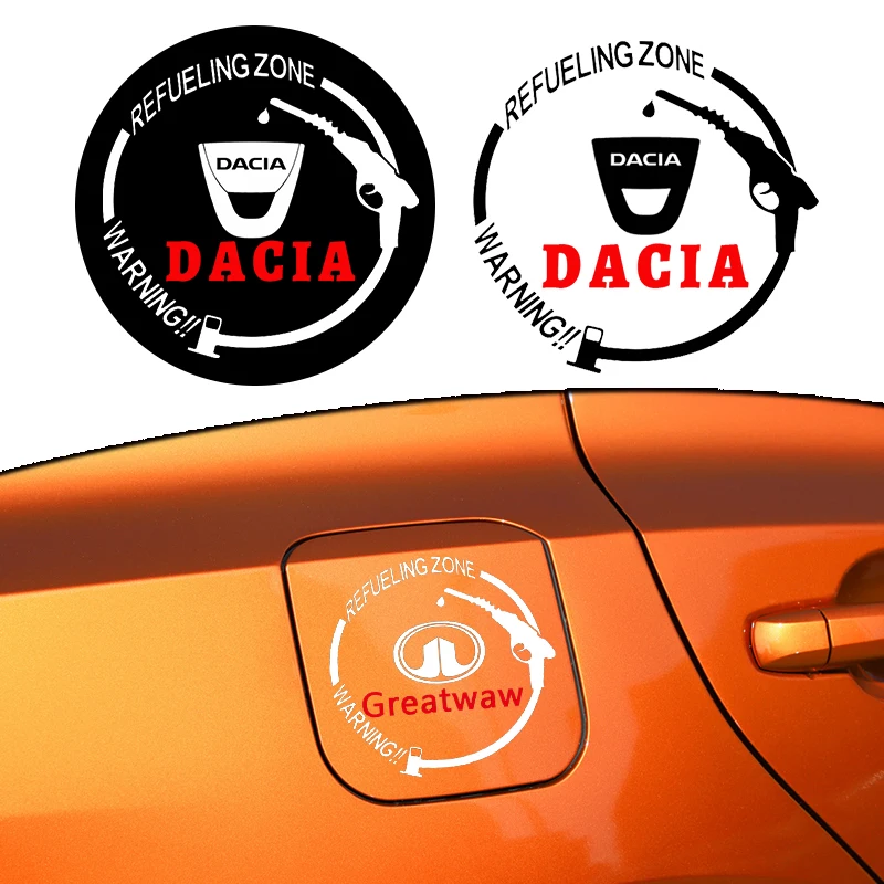 

Fashionable Car Fuel Tank Cap Sticker Waterproof Badge for Dacia Duster Sandero Stepway 2021 Dokker Lodgy Logan Car Accessories