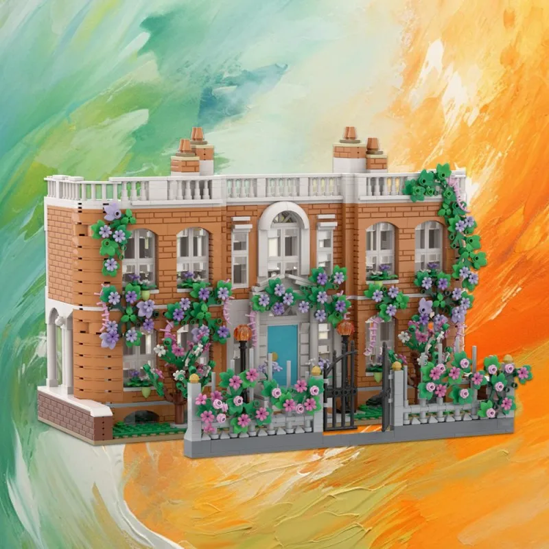 Gobricks MOC Art Museum Модель Строительные блоки Город Архитектура Бриджертон Семейный