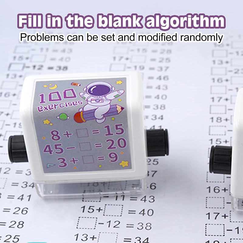 

Math Teaching Roller Stamp Math Practice Fill In The Blank Questions Math Teaching Stamps Math Stamp Roller for Kids Teachers