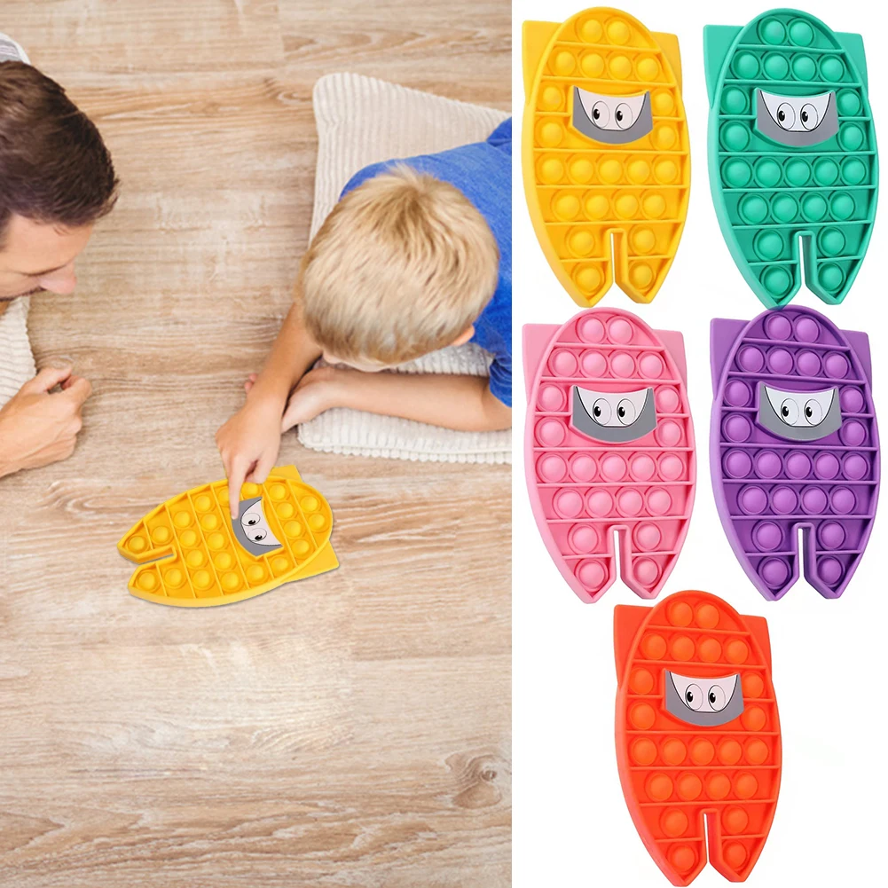 

Silicone Stress Reliever Puzzle Toys Push Bubble Sensory Fidget Toy for Children Early Learning Supplies for Autism