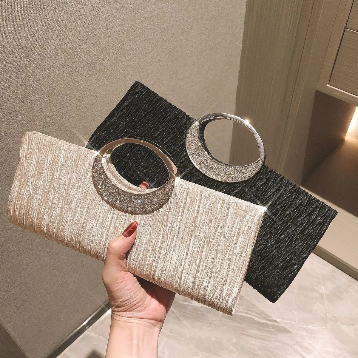

New Fashion Women Clutch Bag Luxury Diamond Evening Bags Party Boutique Bag