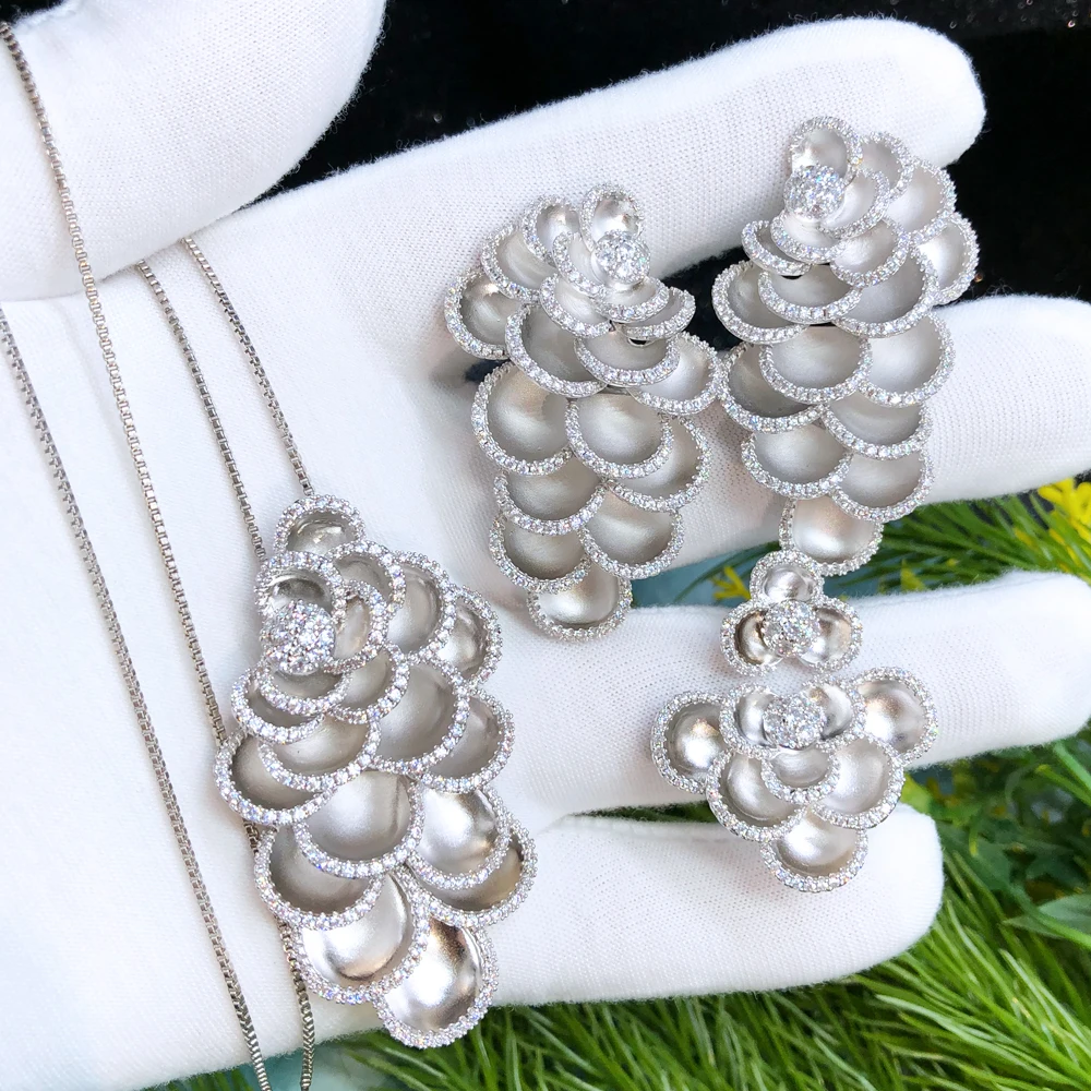 GODKI новый модный роскошный цветок цвет фотоэлемент Свадебная вечеринка полный