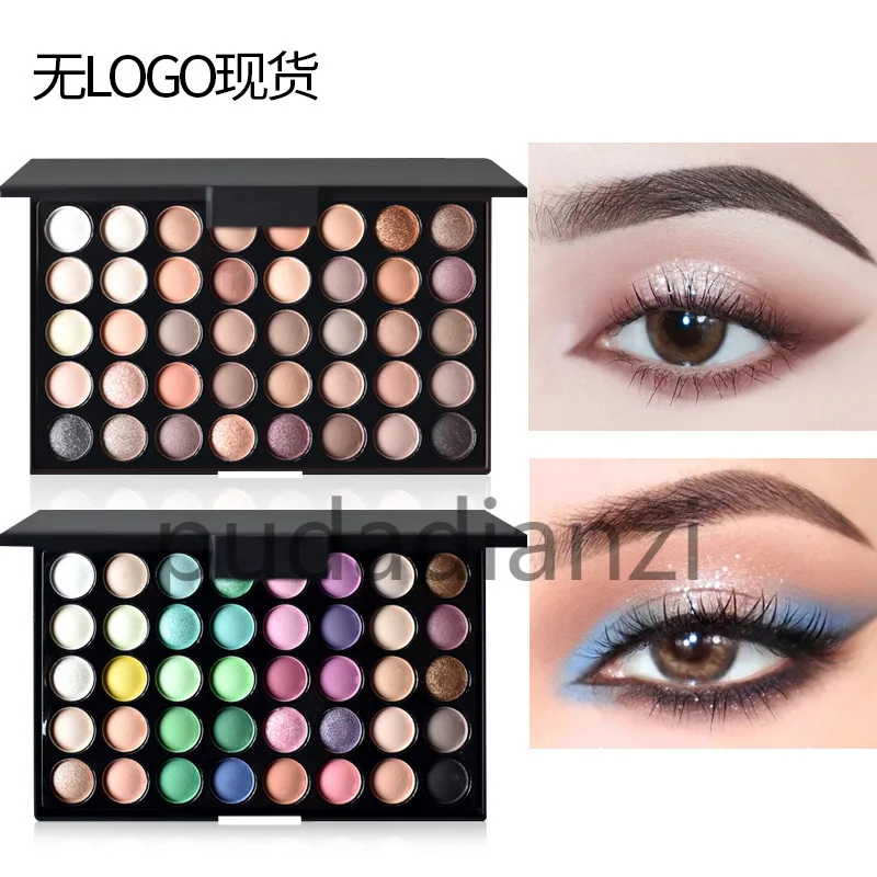 Продажа 40 цветов небольшие дисковые тени для век жемчужные легкие и большие