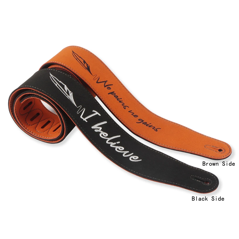 

Guitar Strap Microfiber Leather Soft Adjustable Acoustic Electric Bass Strap Frosted Leather Guitar Boundless Clause Strap