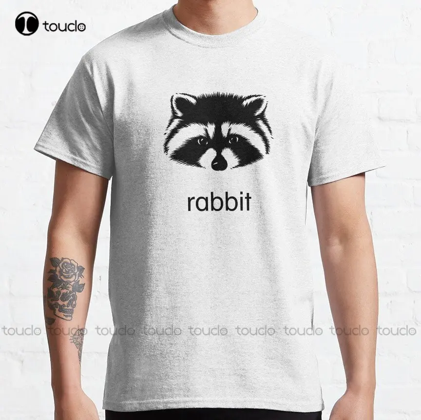 

Rabbit Rocket Raccoon Classic T-Shirt White T Shirts For Women Custom Aldult Teen Unisex Digital Printing Tee Shirts Xs-5Xl