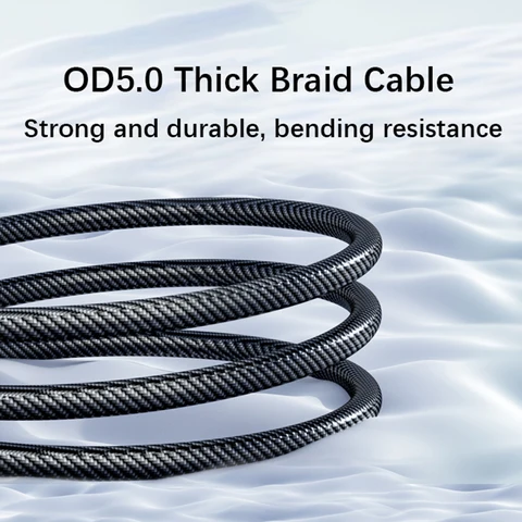 Кабель USB — Type C с цифровым дисплеем, 120 Вт, кабель для быстрой зарядки, 240 Вт PD Type C — Type C для Xiaomi HUAWEI Macbook iPad