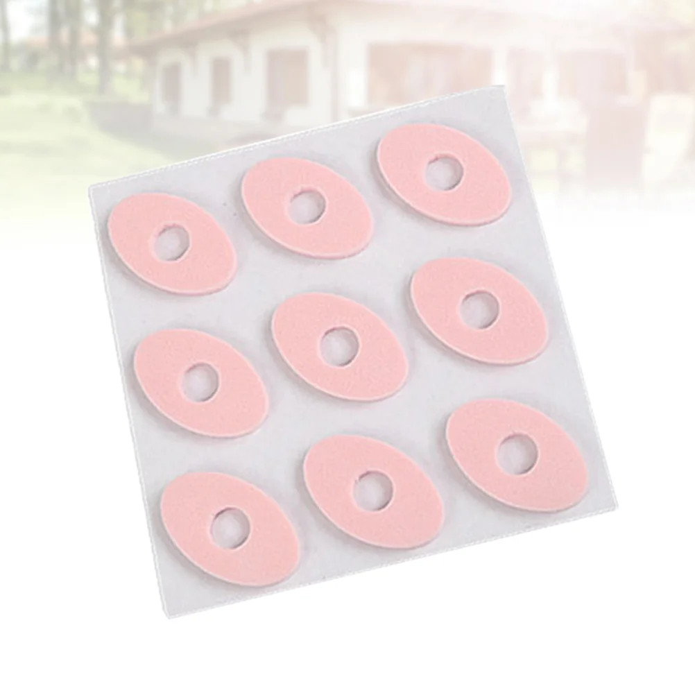 

18pcs Shoes Stickers Small Soft Foam Oval Foot Protectors Mat Clavus Pads Shoes Cushions for Female