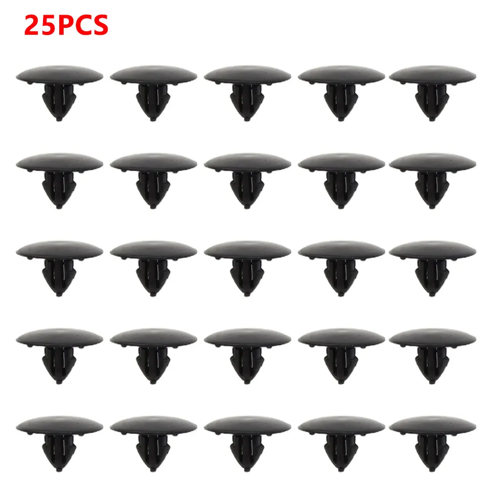 

25Pcs Black Plastic Car Hood Insulation Retainer Fastener Clip For Toyota 90467-09050 Interior Accessories Fixed Clips