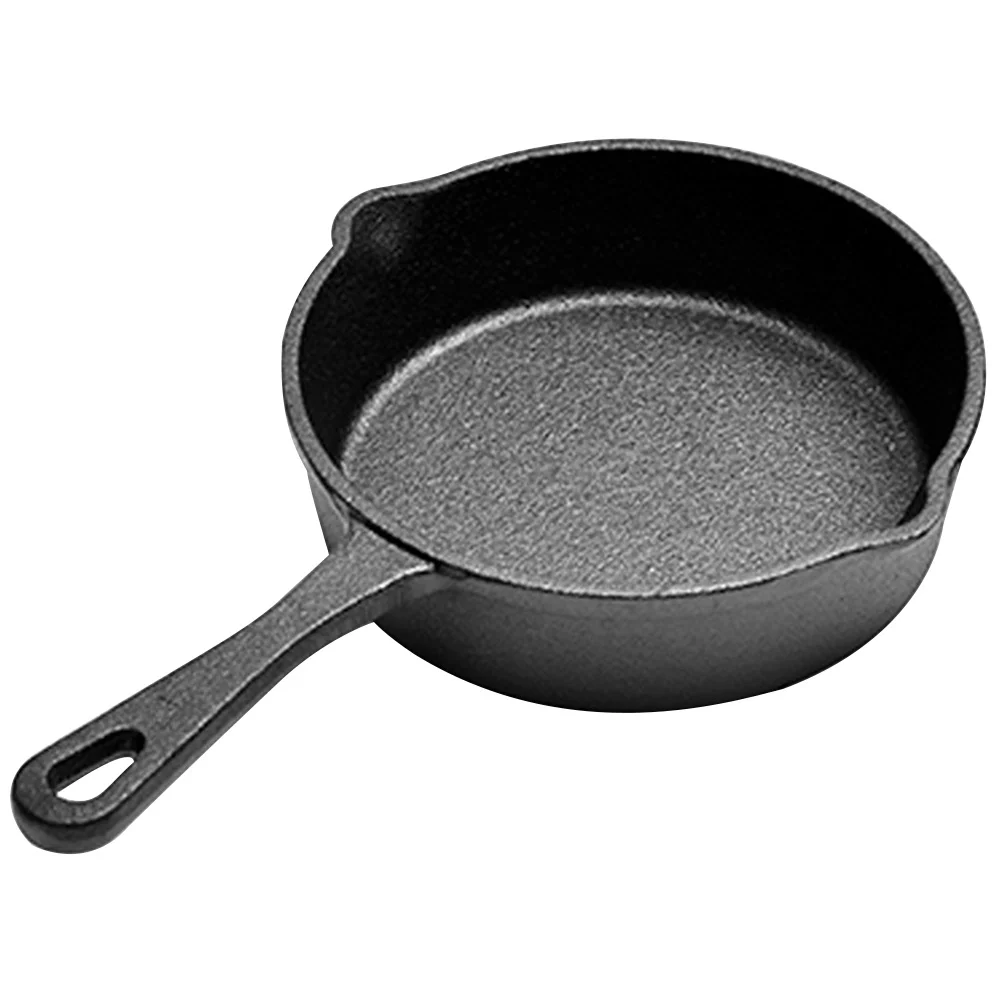 

Cast Iron Skillet Household Omelette Pan Frying Non Stick Uncoated Kitchen Home Mini Cooking Griddle