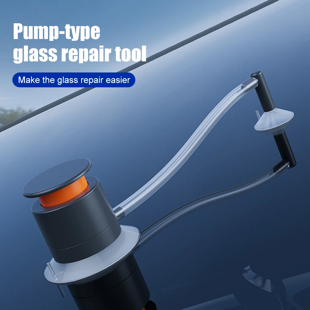 

Car Glass Repair Kit Windshield Repair Tool Pump Type Car Styling Auto Windscreen Repair Kit for Chip Crack Star-Shaped Crescent