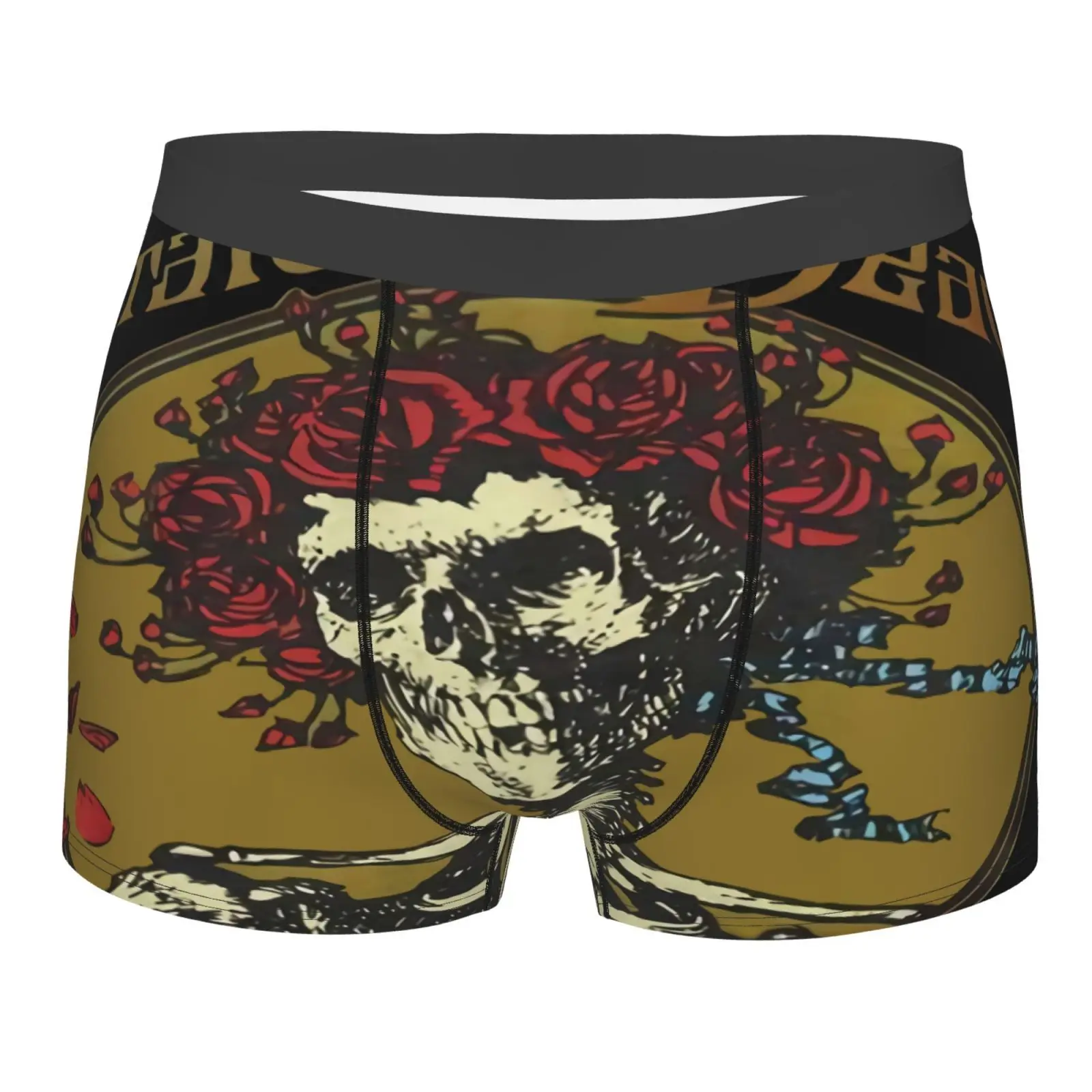 

Трусы-боксеры Grateful Skull мужские, нижнее белье из полиэстера, пикантные шорты для девушек