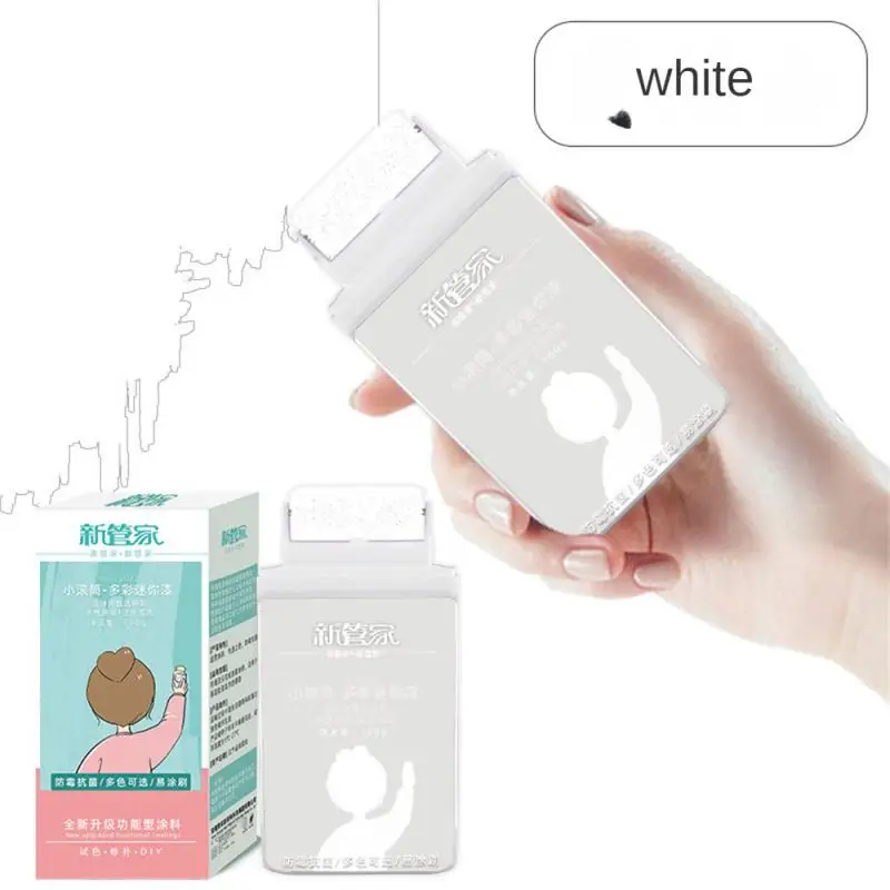 

Маленькая мини-краска на колесиках, рандомная краска, принадлежности для обработки стен, маленький ролик, быстросохнущая цветная краска на какао