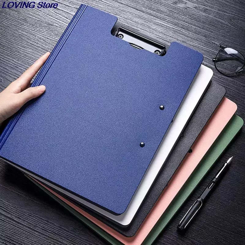 

sale A4 File Folder Clipboard Writing Pad Memo Clip Board Double Clips Organizer School Office Stationary