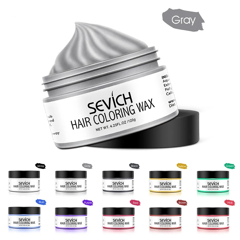 

Модный однократный цветной крем для волос, воск для быстрой придания формы волосам, 9 цветов, крем для волос для мужчин и женщин