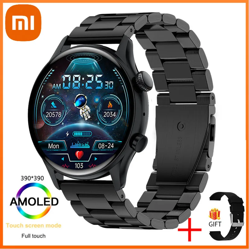 

XIAO MI AMOLED Smart Watch 390*390 Screen Always Display The Time Bluetooth Call NFC Smartwatch IP68 Waterproof Sport Clock
